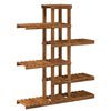 vidaXL Stojan na rastliny Pr&iacute;rodn&aacute; 93 x 25 x 114,5 cm