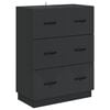 vidaXL Z&aacute;suvkov&yacute; kabinet Čierna 66 x 34,5 x 87 cm Kompozitn&eacute; drevo
