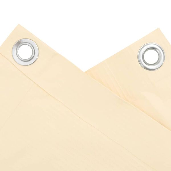 vidaXL Balk&oacute;nov&aacute; z&aacute;stena, kr&eacute;mov&aacute; 500x75 cm, PVC