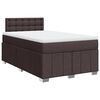 vidaXL Boxspring posteľ s matracom tmavohned&aacute; 120x190 cm l&aacute;tka