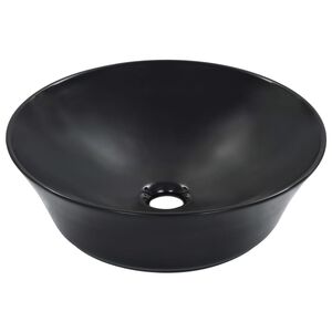 vidaXL Um&yacute;vadlo čierne 41x12,5 cm keramick&eacute;