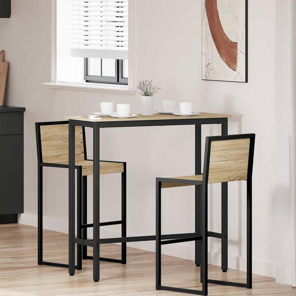 vidaXL st&ocirc;l Sonoma dub 100 x 40 x 100,5 cm Inžinierske drevo a oceľ