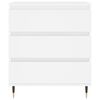 vidaXL Komoda biela 60x35x70 cm spracované drevo