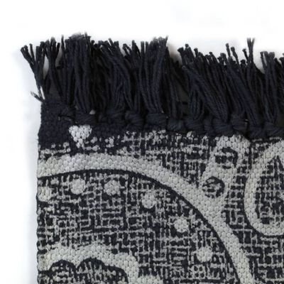 vidaXL Kilim koberec sivý 120x180 cm bavlnený vzorovaný