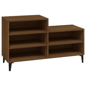 vidaXL Botn&iacute;k hned&yacute; dub 102x36x60 cm spracovan&eacute; drevo