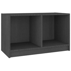 vidaXL TV skrinka siv&aacute; 70x33x42 cm mas&iacute;vne borovicov&eacute; drevo