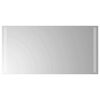 vidaXL Zrkadlo do k&uacute;peľne s LED Priehľadn&aacute; 80 x 40 cm tvrden&eacute; sklo