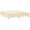 vidaXL Posteľn&yacute; r&aacute;m boxspring s matracom kr&eacute;mov&yacute; 180x200 cm l&aacute;tka