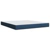 vidaXL Posteľn&yacute; r&aacute;m boxspring s matracom modr&yacute; 180x200 cm l&aacute;tka