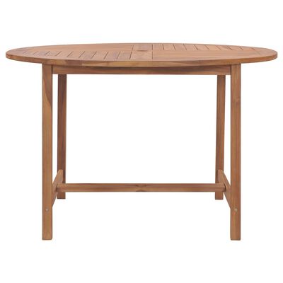 vidaXL Záhradný jedálenský stôl Ø110x75 cm tíkový masív