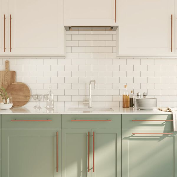 vidaXL Rukoväte na skrinku 10 ks bronzové 320 mm nehrdzavejúca oceľ