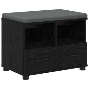 vidaXL Predsieňov&aacute; lavica Čierny Dub 60 x 38 x 46 cm
