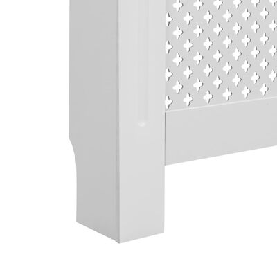 vidaXL Kryt na radiátor, biely 152x19x81,5 cm, MDF