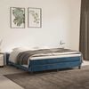 vidaXL Matrac s ta&scaron;tičkov&yacute;mi pružinami stredn&aacute; tvrdosť tmavomodr&aacute; 160x220x20 cm zamat