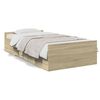 vidaXL Posteľn&yacute; r&aacute;m so z&aacute;suvkami dub sonoma 90x200 cm kompozitn&eacute; drevo