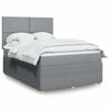 vidaXL Boxspring posteľ s matracom bledosiv&aacute; 140x200 cm l&aacute;tka