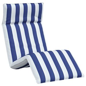vidaXL Skladacie ležadlo modro-biele 175x54x8,5 cm oxfordsk&aacute; l&aacute;tka