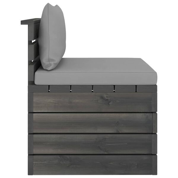 vidaXL 2-dielna záhradná sedacia súprava z paliet s podložkami masívna borovica