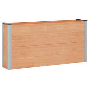 vidaXL Vyv&yacute;&scaron;en&yacute; z&aacute;hradn&yacute; z&aacute;hon Hned&aacute; 150 x 30 x 72 cm WPC a hlin&iacute;k
