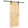 vidaXL Posuvn&eacute; dvere 90 x 210 cm Mas&iacute;vne borovicov&eacute; drevo (neupraven&eacute;)