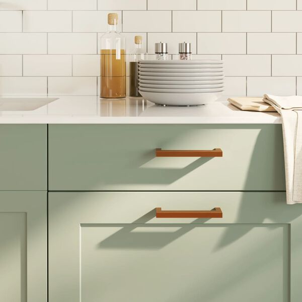 vidaXL Rukov&auml;te na skrinku 20 ks bronzov&eacute; 128 mm nehrdzavej&uacute;ca oceľ