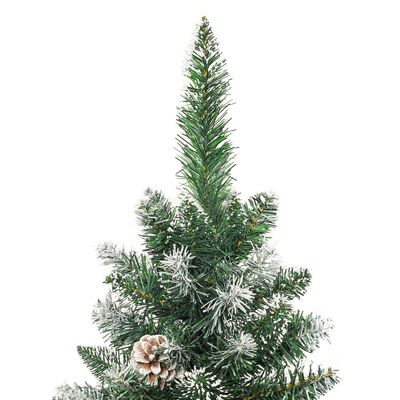 vidaXL Umelý úzky vianočný stromček s podstavcom 150 cm PVC