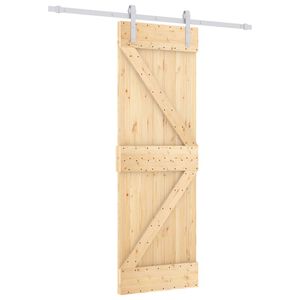 vidaXL Posuvn&eacute; dvere Pr&iacute;rodn&aacute; a biela 70 x 210 cm