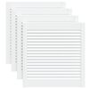 vidaXL Lamelov&eacute; dvierka na skrinku 4 ks, biele 61,5x59,4 cm, borovica
