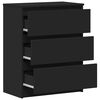 vidaXL Komoda, čierna 60x35x76 cm, kompozitné drevo