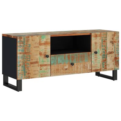 vidaXL TV skrinka 105x33,5x46 cm recyklovaný masív a kompozitné drevo