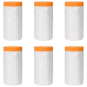 vidaXL Prachov&yacute; list s lepiacou p&aacute;skou 6 ks Priehľadn&aacute; 140 x 3300 cm