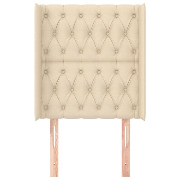 vidaXL Čelo postele so z&aacute;hybmi kr&eacute;mov&eacute; 83x16x118/128 cm l&aacute;tka