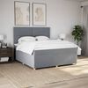 vidaXL Boxspring posteľ s matracom bledosiv&aacute; 180x200 cm l&aacute;tka