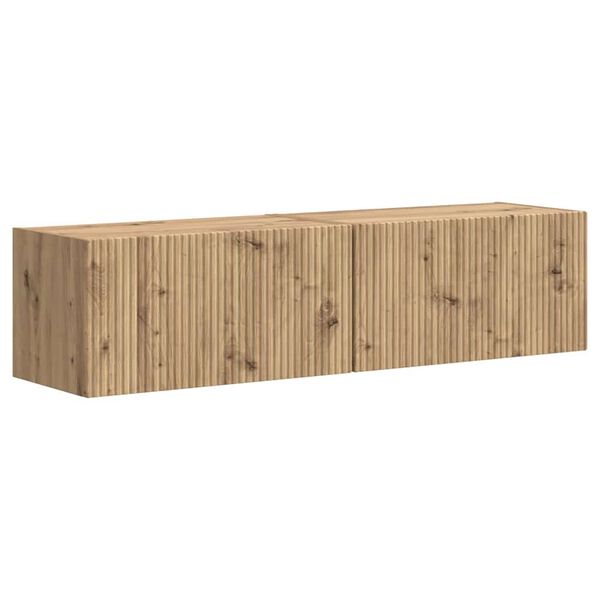 vidaXL TV n&aacute;stenn&aacute; skriňa 2 pcs Remeseln&iacute;cky dub 60 x 31 x 29,5 cm