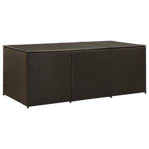 vidaXL Z&aacute;hradn&yacute; &uacute;ložn&yacute; box hned&yacute; 180x90x70 cm polyratanov&yacute;