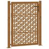 vidaXL Z&aacute;hradn&aacute; br&aacute;na 100x125 cm odoln&aacute; oceľ s kr&iacute;žov&yacute;m dizajnom