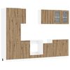 vidaXL Kuchynsk&aacute; jednotka Lyon 8 pcs Dub artisan Kompozitn&eacute; drevo