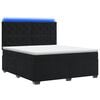 vidaXL Posteľ boxspring s matracom Čierna 140 x 190 cm Zamat