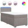 vidaXL Boxspring posteľ s matracom sivohned&yacute; 100x200 cm l&aacute;tka