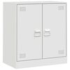 vidaXL Komoda biela 67x39x73 cm oceľov&aacute;