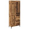 vidaXL Highboard so z&aacute;suvkou 2 pcs Star&eacute; drevo Kompozitn&eacute; drevo
