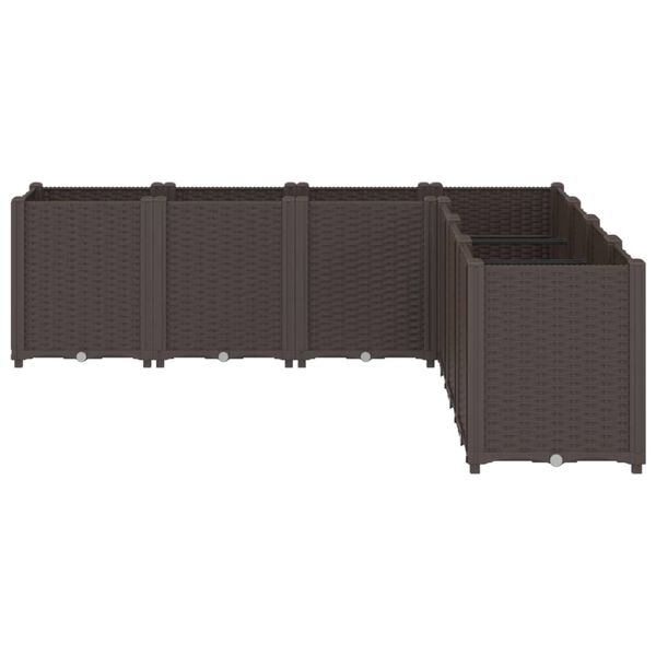 vidaXL Z&aacute;hradn&yacute; kvetin&aacute;č hned&yacute; 160x160x53 cm PP