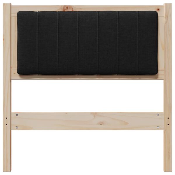 vidaXL Čal&uacute;nen&eacute; čelo postele Hned&aacute; 80 cm Mas&iacute;vne borovicov&eacute; drevo