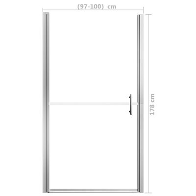 vidaXL Sprchové dvere tvrdené sklo 100x178 cm