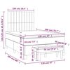 vidaXL Boxspring posteľ s matracom tmavohned&aacute; 120x200 cm l&aacute;tka