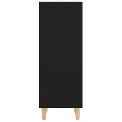 vidaXL Komoda čierna 34,5x32,5x90 cm spracované drevo