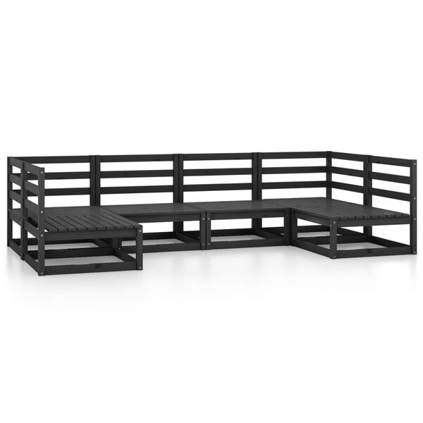 vidaXL 6-dielna z&aacute;hradn&aacute; sedacia s&uacute;prava, borovicov&yacute; mas&iacute;v