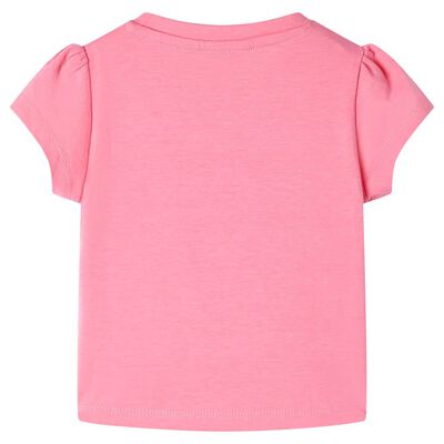 Detské tričko žiarivo fluorescentné ružové 92