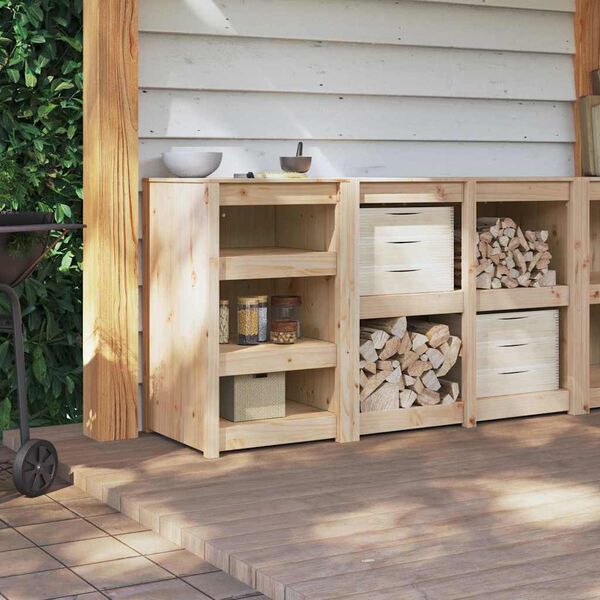 vidaXL Kuchynská skriňa s poličkou Hnedý dub 55 x 55 x 92 cm