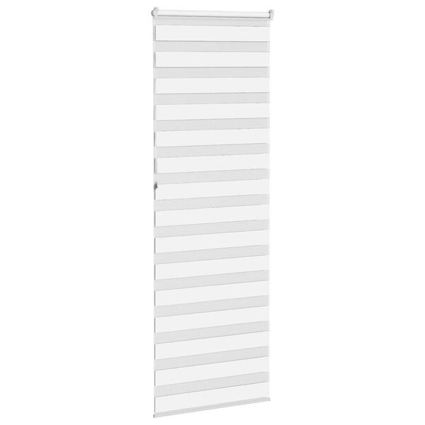 vidaXL Zebra roleta biela 75x230 cm &scaron;&iacute;rka l&aacute;tky 70,9 cm polyester